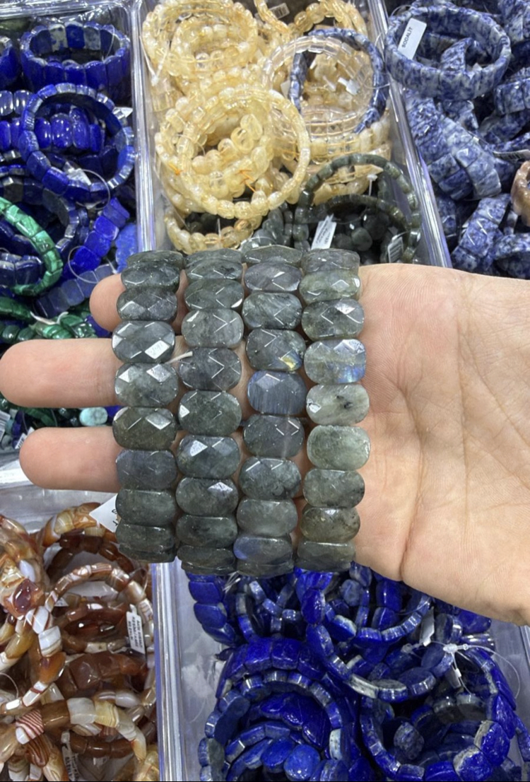 Labrodorit Taşlı Bileklik