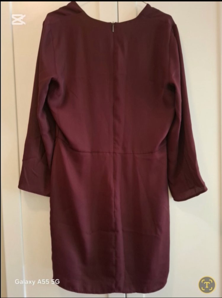 bordo elbise
