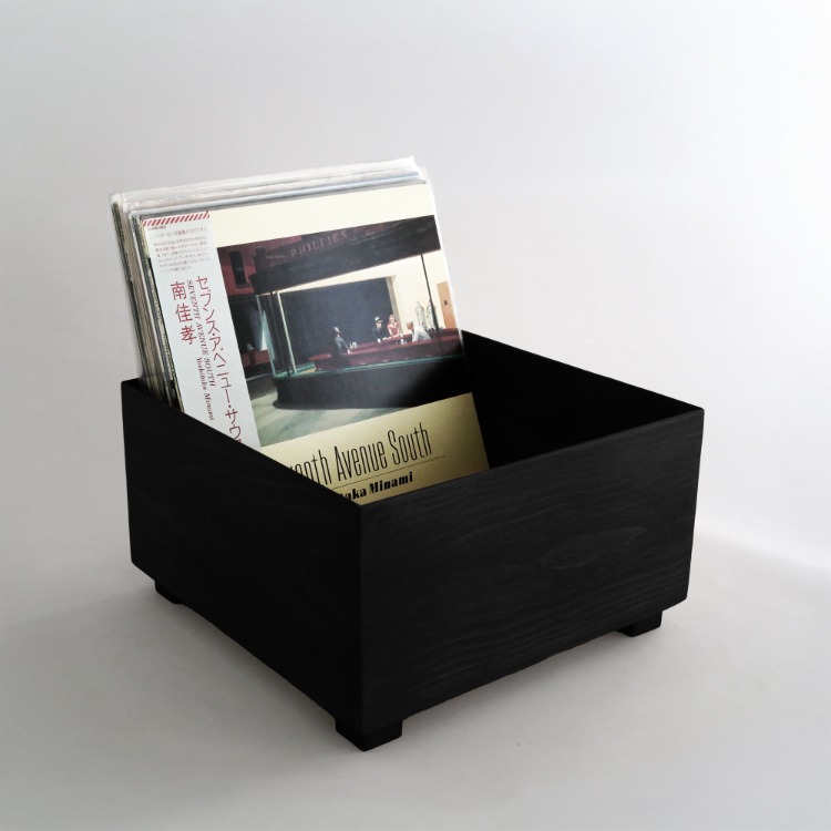 Plak Sandığı Siyah / Record Crate Black