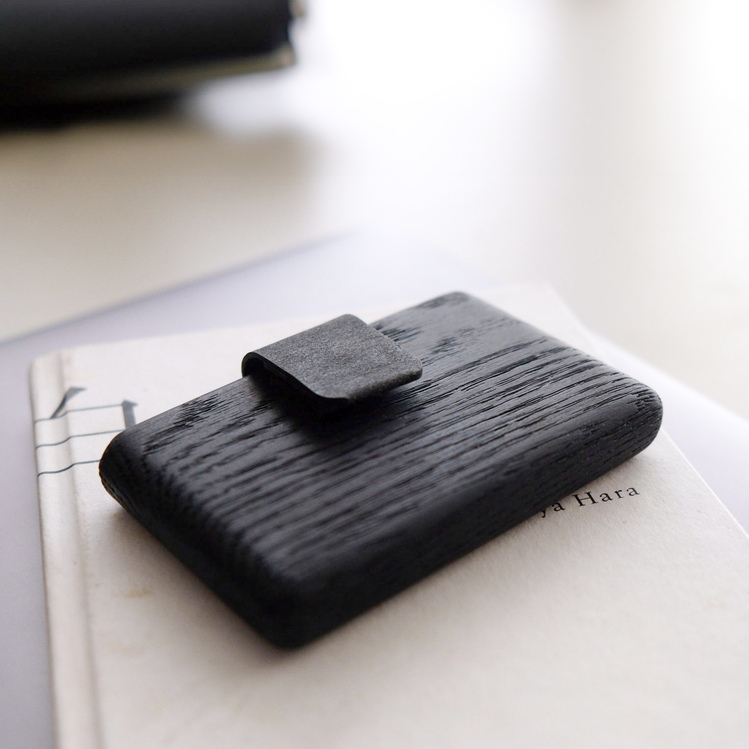 Black Wood Wallet