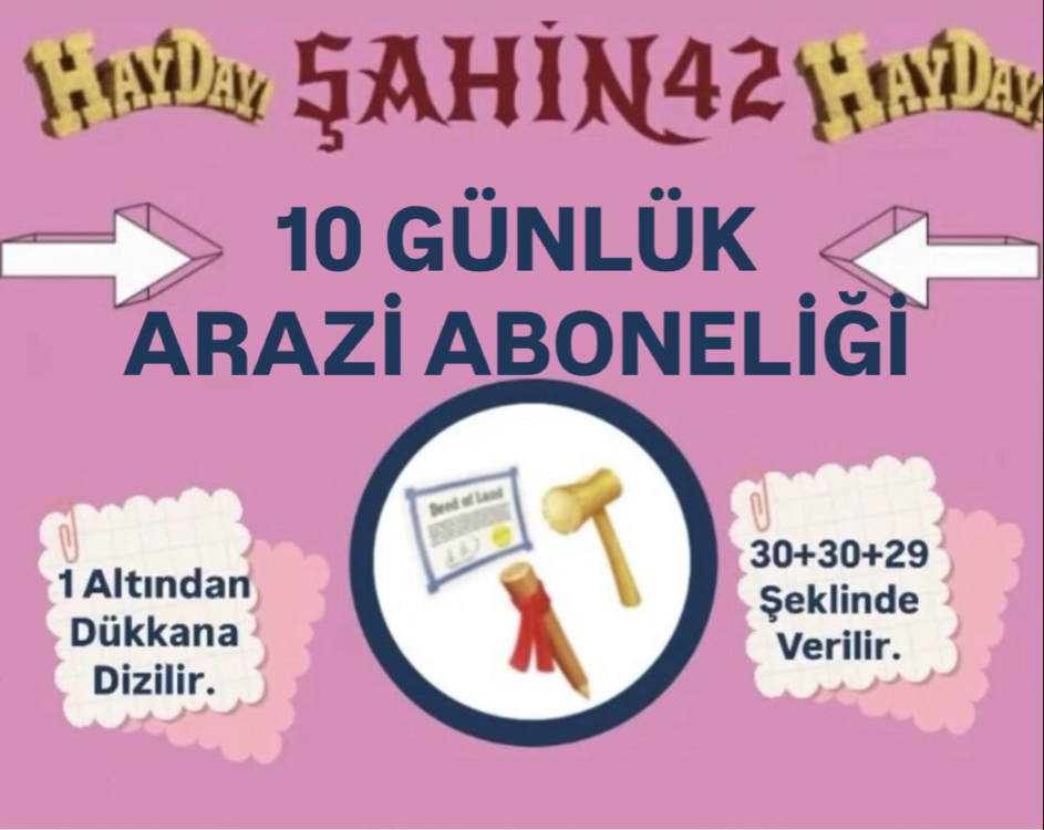 10 GÜNLÜK ARAZİ ABONELİĞİ 