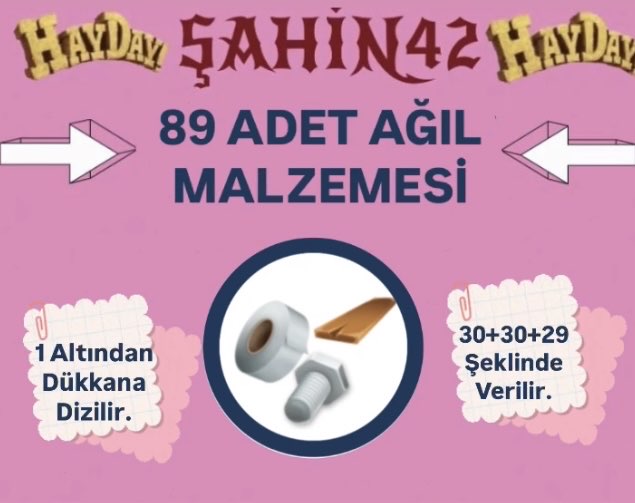89 ADET AĞIL MALZEMESİ 