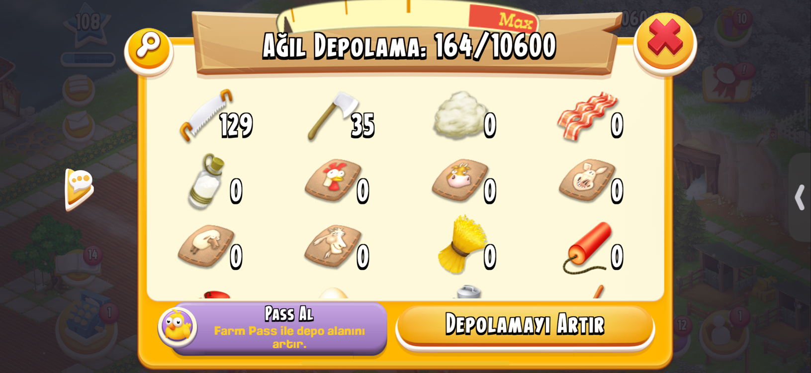 ⭐️108 LEVEL HESAP⭐️