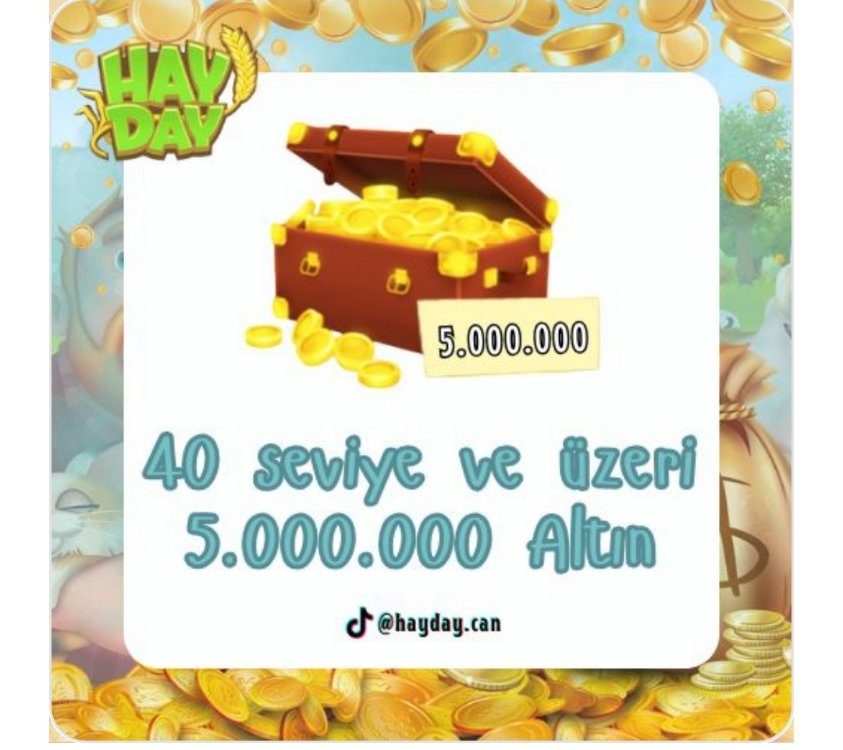 +40 lvl üstü 5 milyon altın