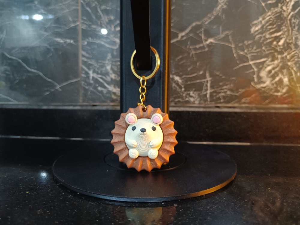 Mini Kirpi Tasarım Anahtarlık