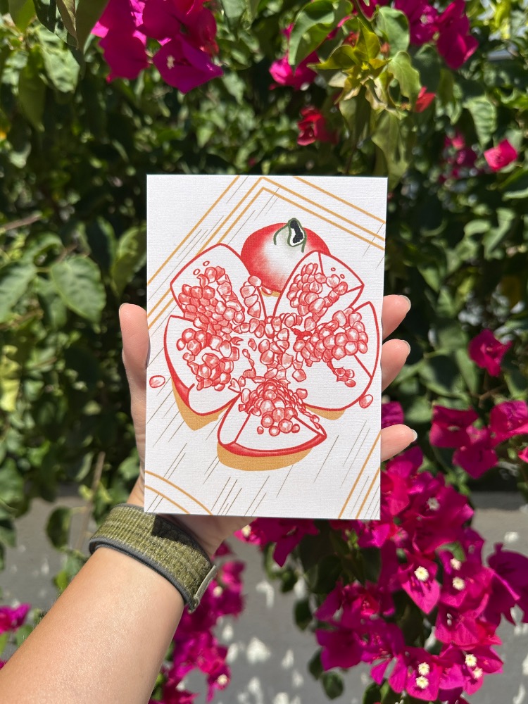 “Nar” İllüstrasyon Kartpostal
