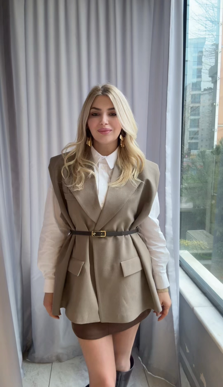 Kemerli yelek