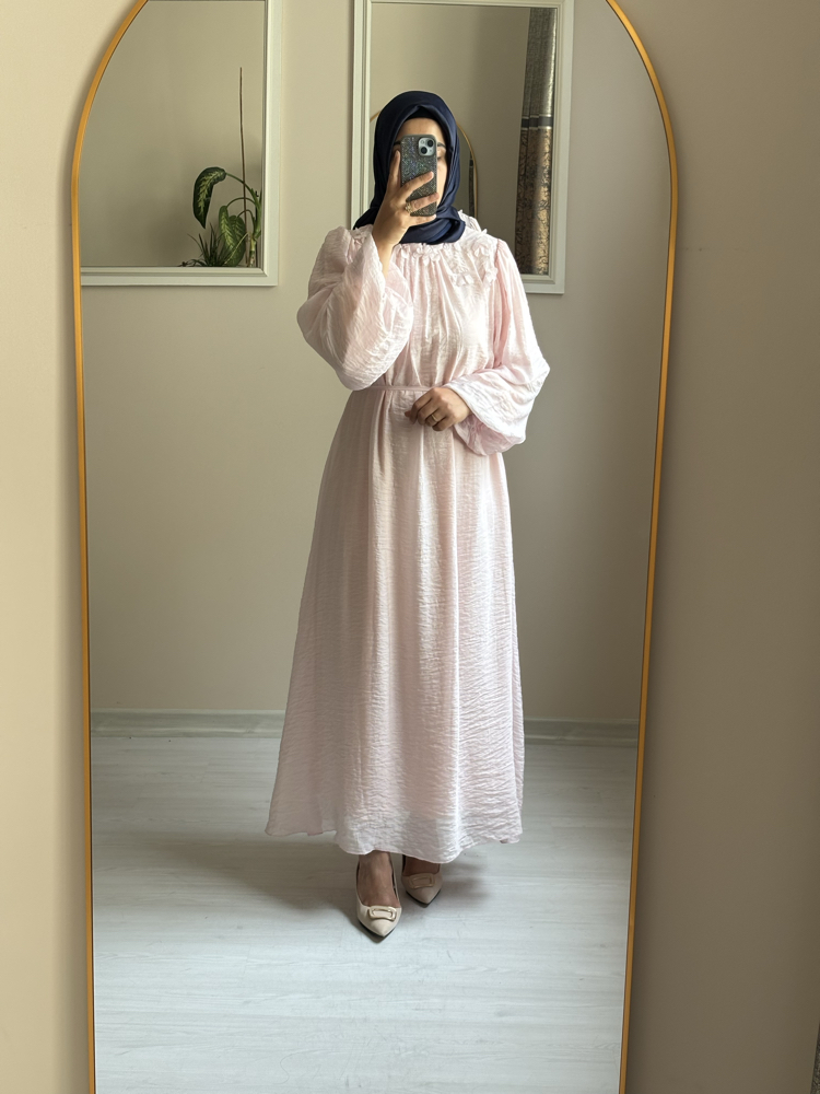 Güllü Elbise Pembe