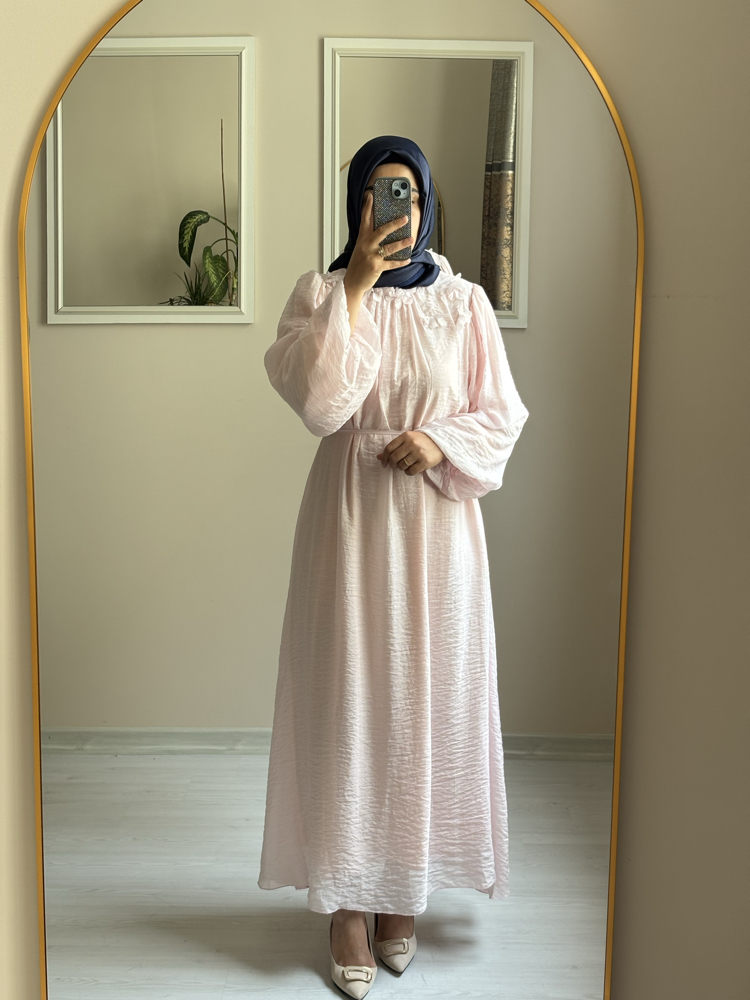 Güllü Elbise Pembe