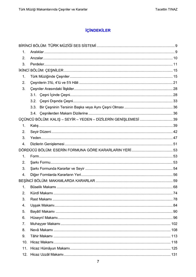 Türk Müziği Makamlarında Çeşniler ve Kararlar (E-Kitap)