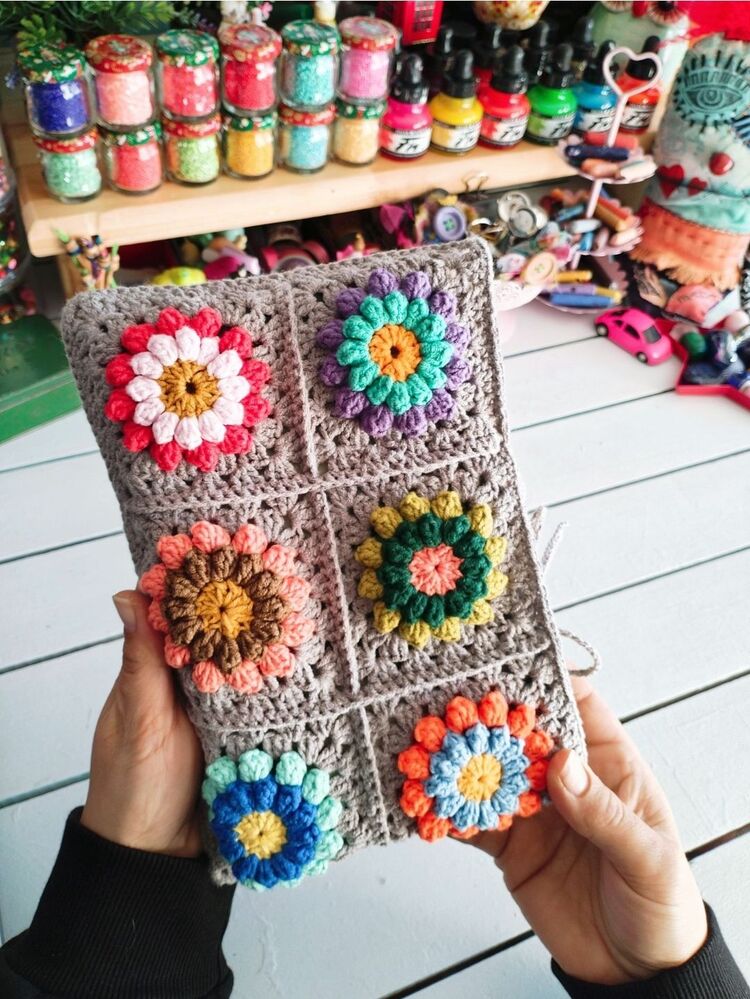 Örgü Kitap Kılıfı