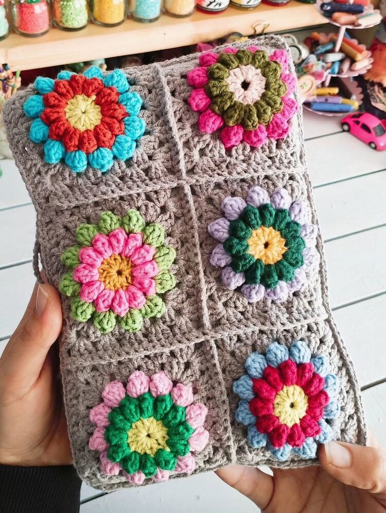 Örgü Kitap Kılıfı