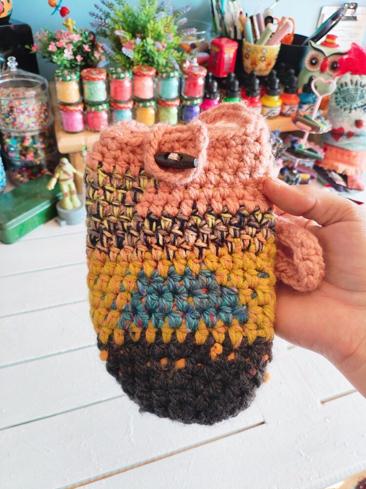 Örgü Telefon Çantası