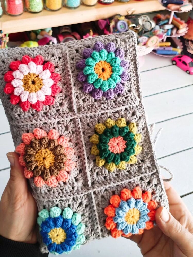 Örgü Kitap Kılıfı
