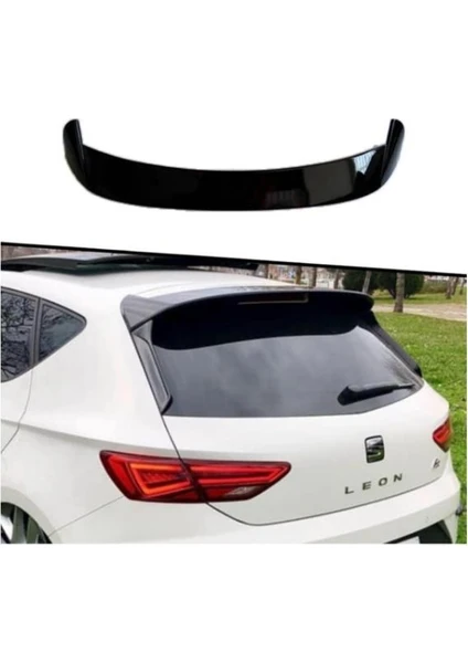 Seat Leon 2013 - 2020 Piona Black Boyalı Spoiler