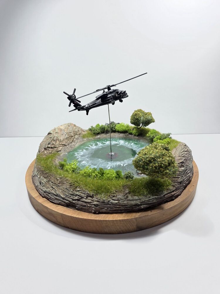 Firefighter Helicopter Diorama 