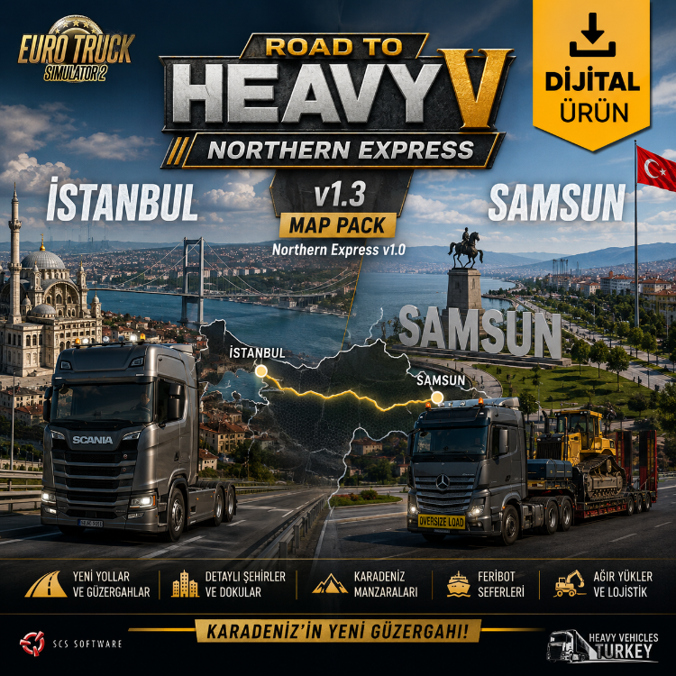 Road to Heavy v1.3 + Northern Express v1.0 Ön Sipariş Avantaj Paket