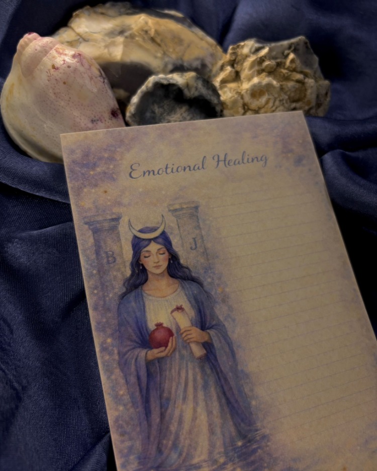  The High Priestess — Emotional Healing Notepad A6