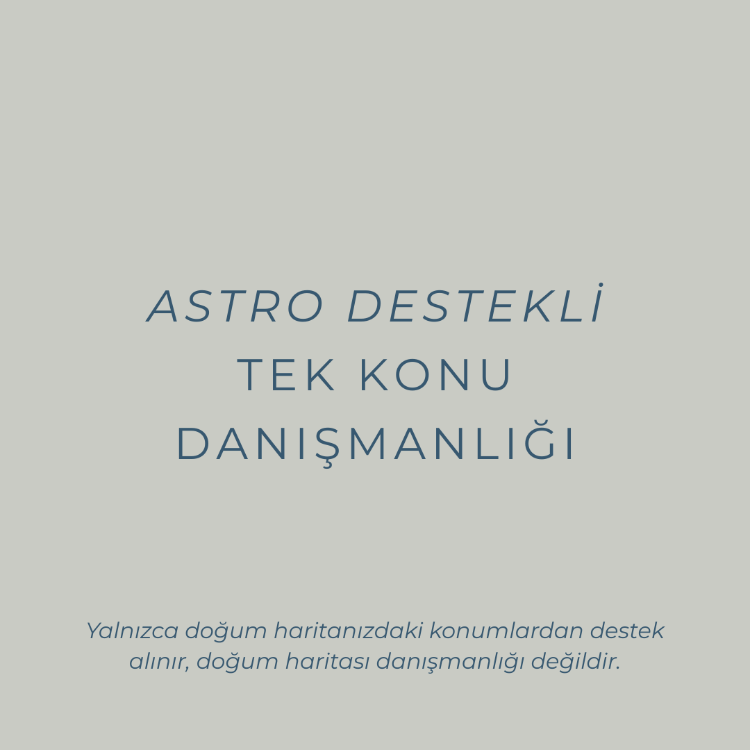 Astro Destekli Tek Konu Danışmanlığı