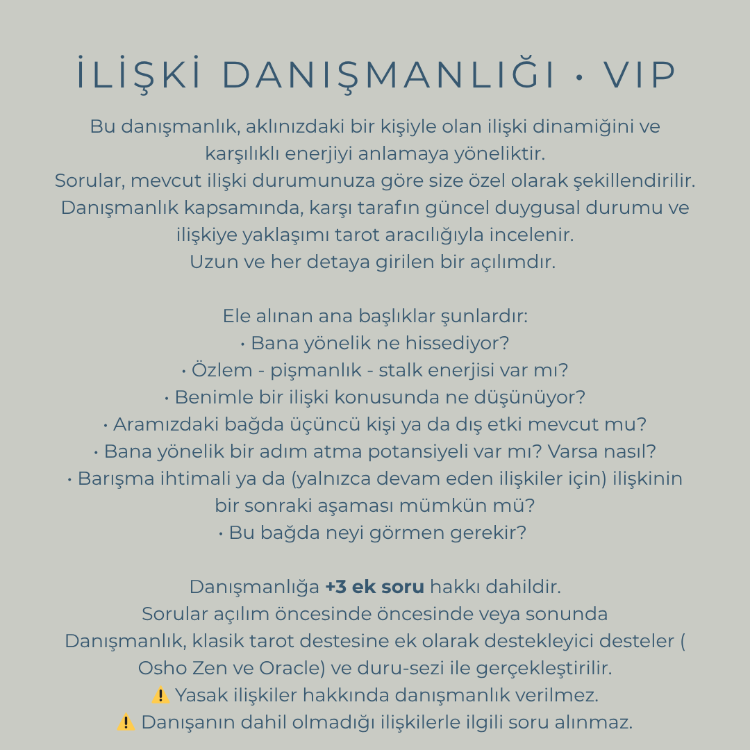 Tek Konu Danışmanlığı • VIP