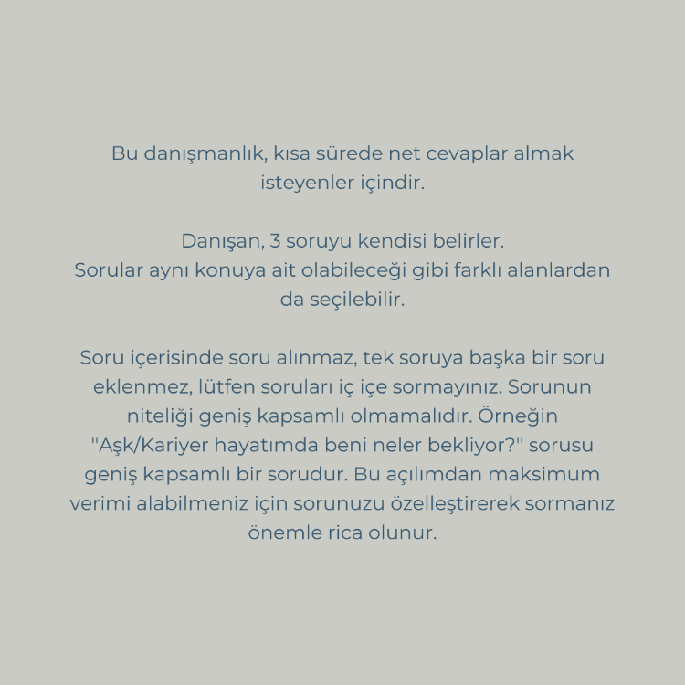 Üç Soru Danışmanlığı