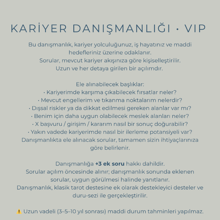 Tek Konu Danışmanlığı • VIP