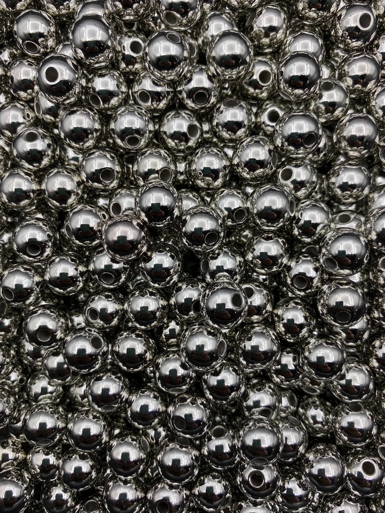 500 Gr 12mm Gümüş-nikel Renk Ccb Metalize Metal Görünümlü Plastik ...