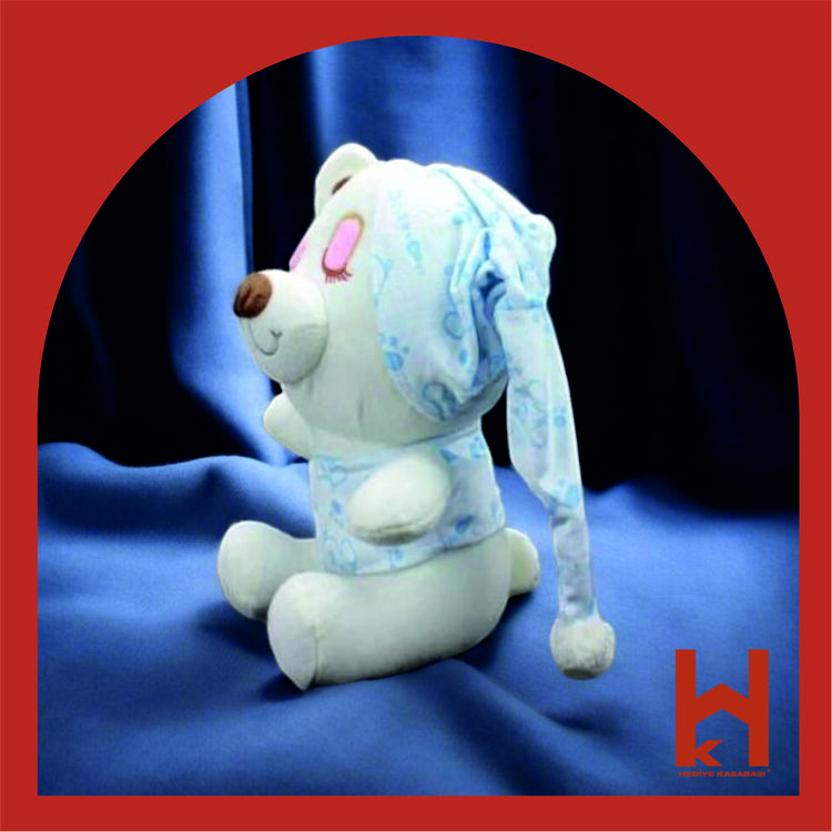 25 CM PELUŞ UYKU ARKADAŞIM SEVİMLİ BEBEK MAVİSİ AYICIK