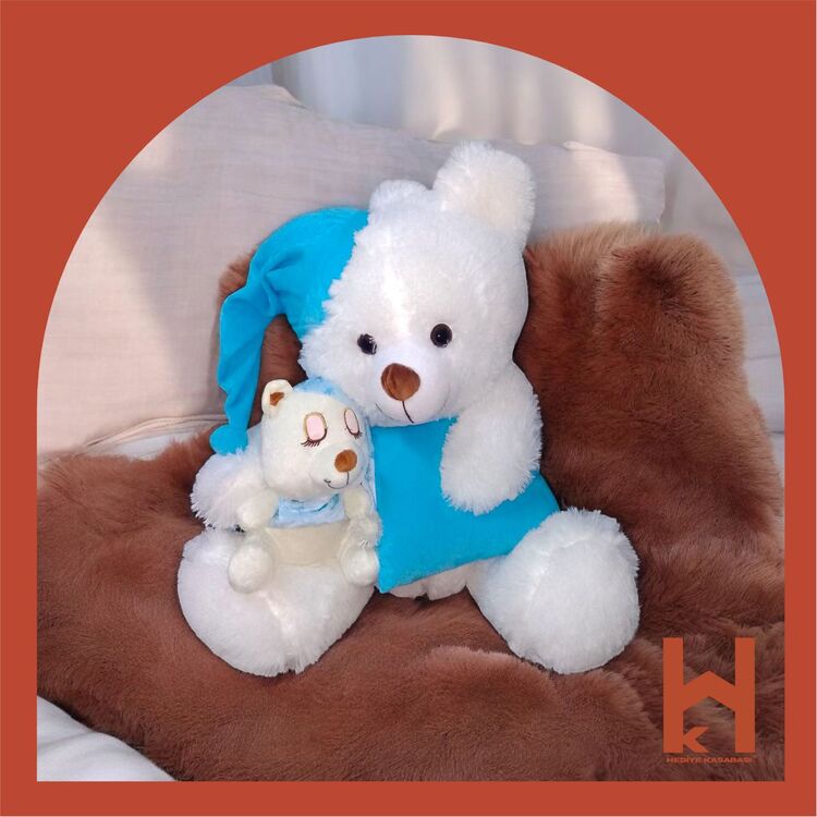 65 CM PELUŞ AYICIK VE YAVRUSU