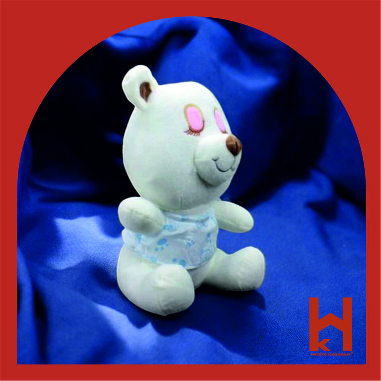25 CM PELUŞ UYKU ARKADAŞIM SEVİMLİ BEBEK MAVİSİ AYICIK