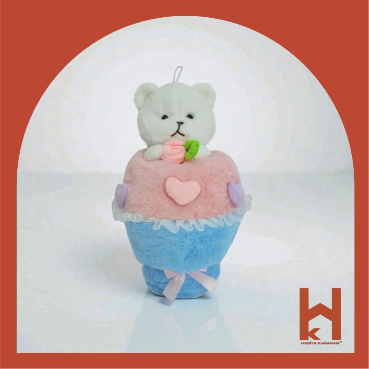 40 CM BUKET AYI PELUŞ