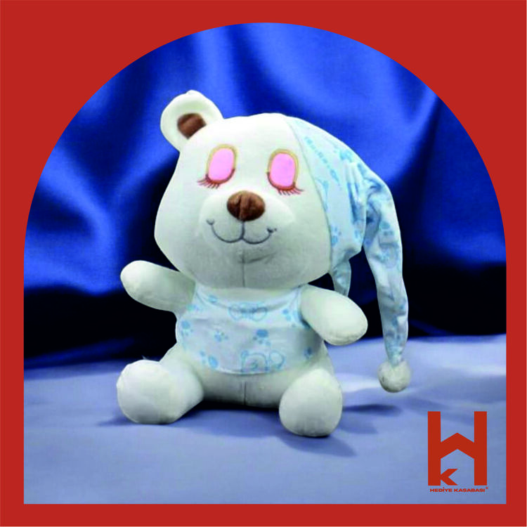 25 CM PELUŞ UYKU ARKADAŞIM SEVİMLİ BEBEK MAVİSİ AYICIK