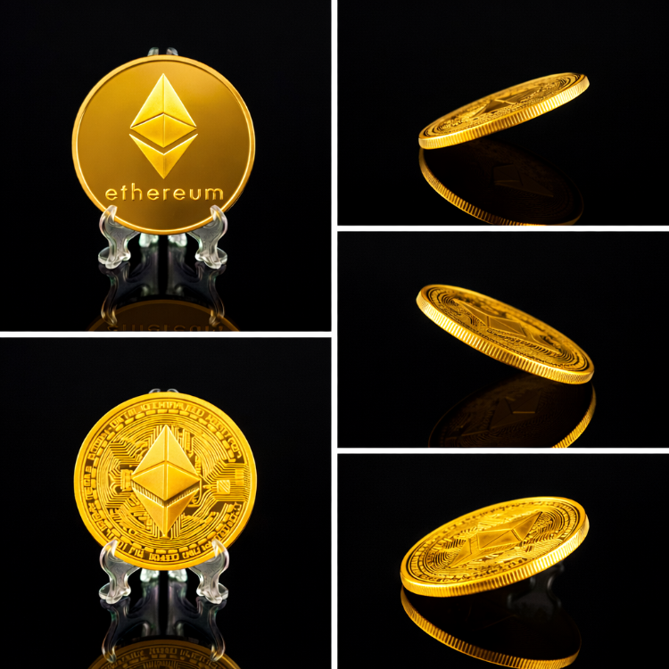 Bitcoin Ethereum Dogecoin Hatıra Para Seti - 3'lü Kripto Koleksiyon Paketi