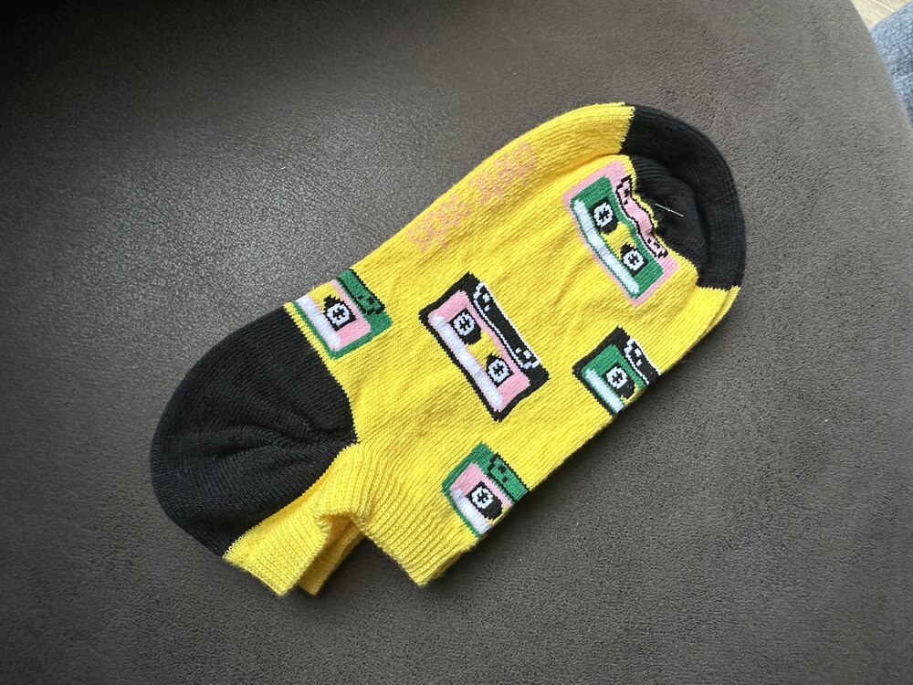 Sarı Kaset Sneaker Çorap(36-40)