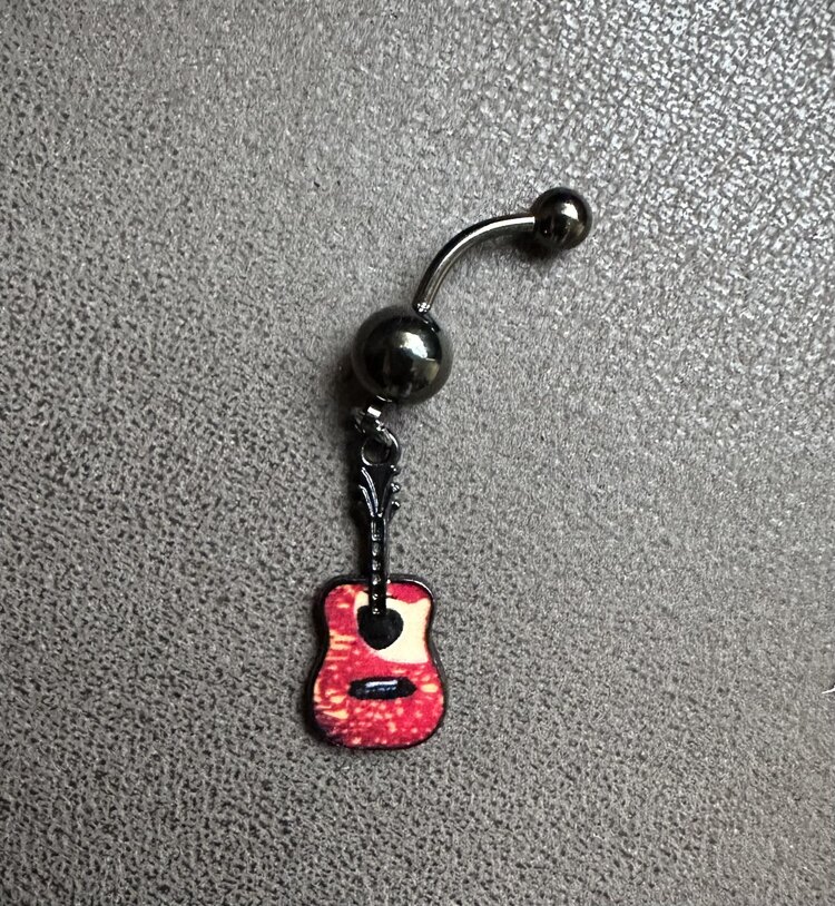 Gitar Çelik Piercing(Kırmızı)