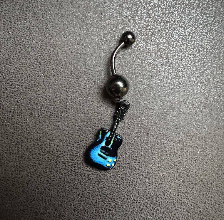 Gitar Çelik Piercing(Mavi)