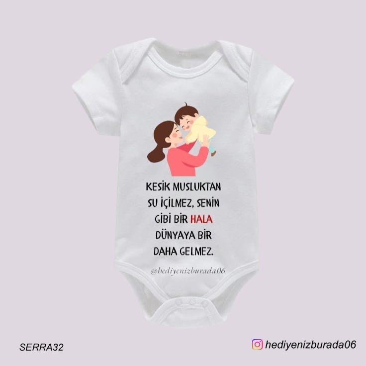 Bebek Zıbını (bedenleri mevcuttur) yazı ve fotoğraf tercih edilebilir