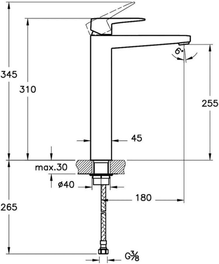 VitrA Root Blueco Çanak Lavabo Bataryası, Krom