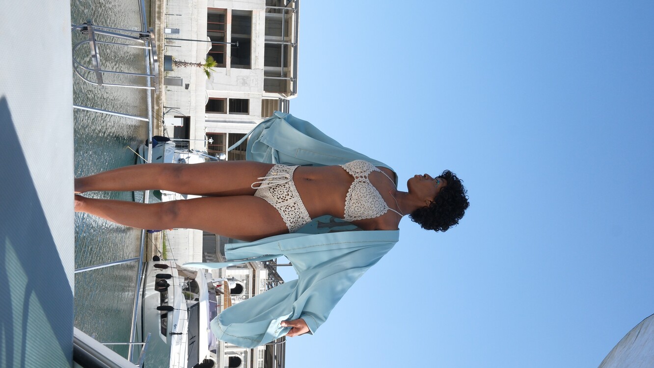 Handmade Simli Bikini Takımı (Bej-Gold)