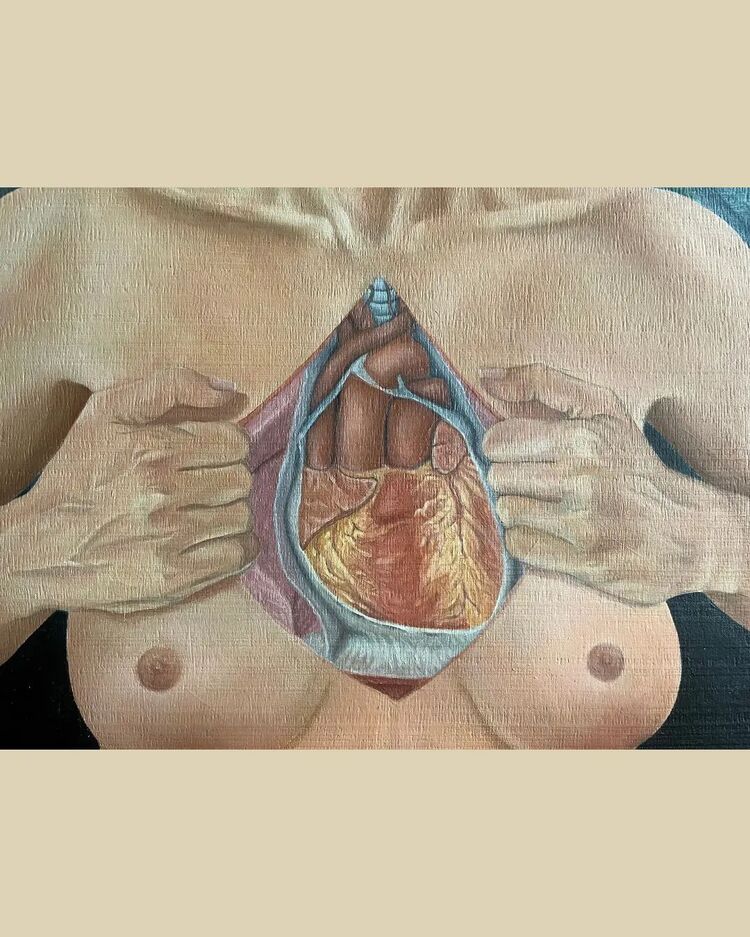 Trans Bir Kadının Kalp Anatomisi (50x70 cm)
