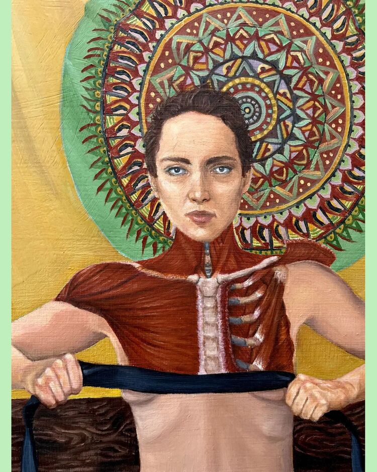 Cinsiyet Bükücünün Göğüs Kasları Anatomisi (50x70 cm)