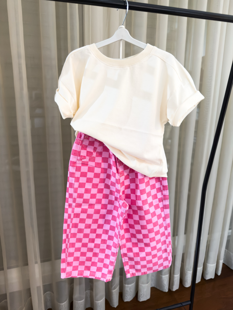 Laciel Paris Pembe Damalı Jean Pantolon