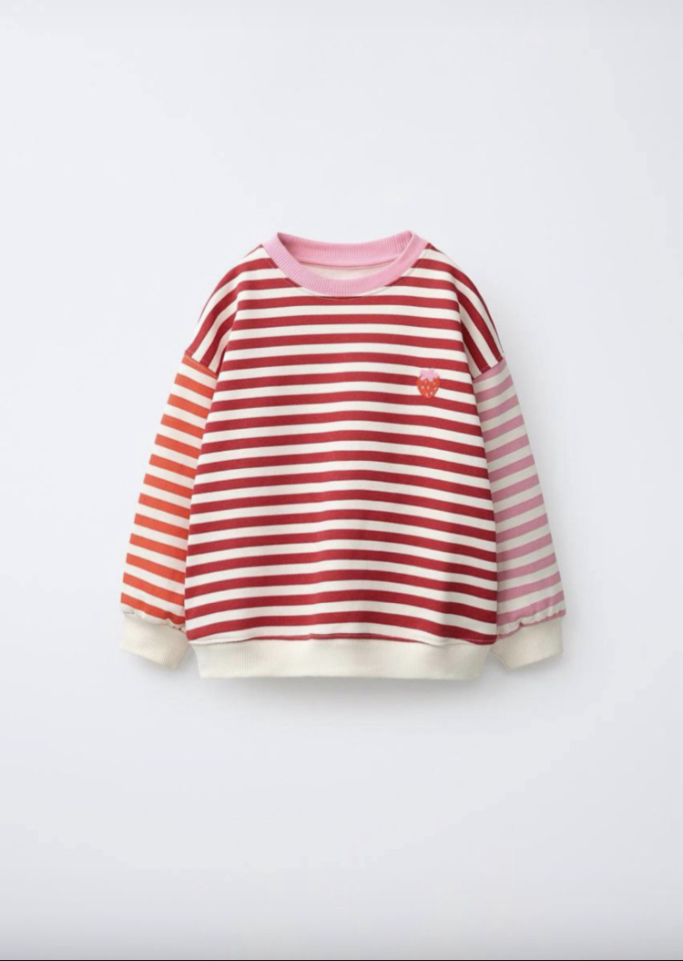 Çilek Nakışlı Sweatshirt