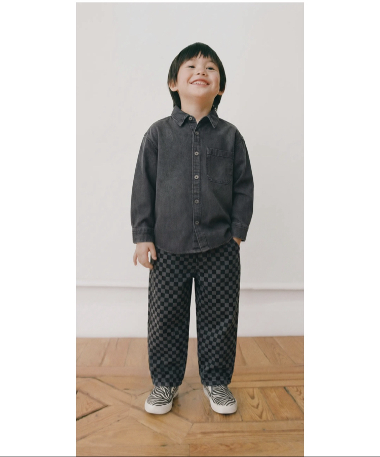 Laciel Paris Siyah Damalı Baloon Jean