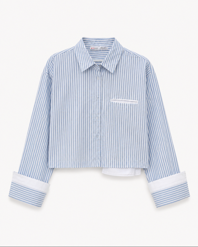 Crop Poplin Gömlek