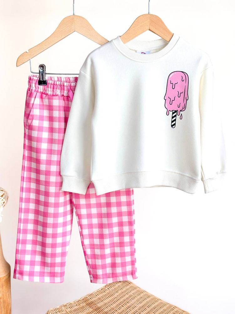 Kız Çocuk Sweat Pantolon Takım