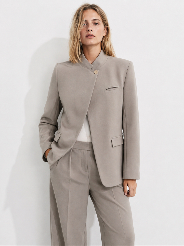 Tek Düğmeli Blazer Ceket