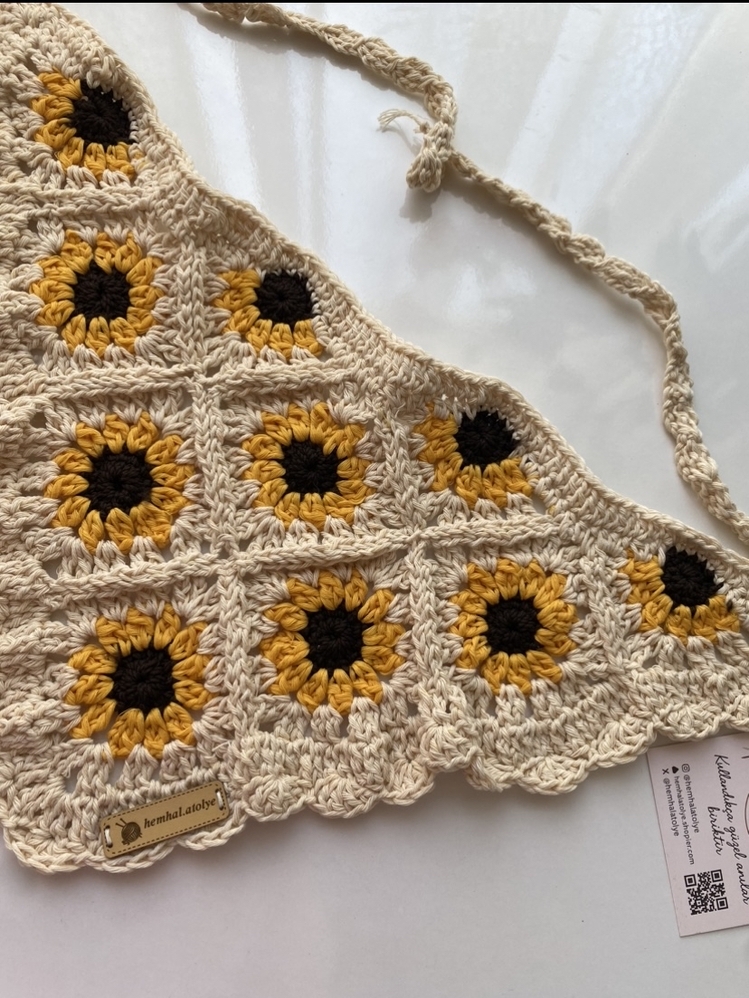 Çiçek bandana