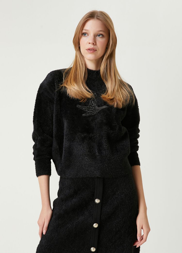 BEYMEN CLUB SİYAH PELUŞ KAZAK ORİJİNAL