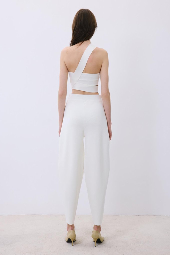 RUE RAHAT FORM EKRU TRİKO PANTOLON ORİJİNAL